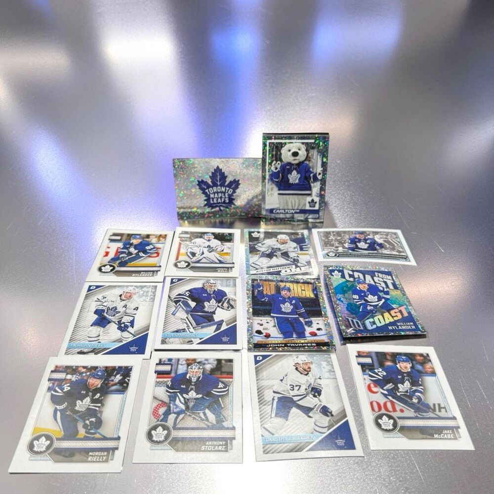 2024-25 Topps NHL Stickers Foil Base Mascot Hyper Stars Team Lot Maple Leafs